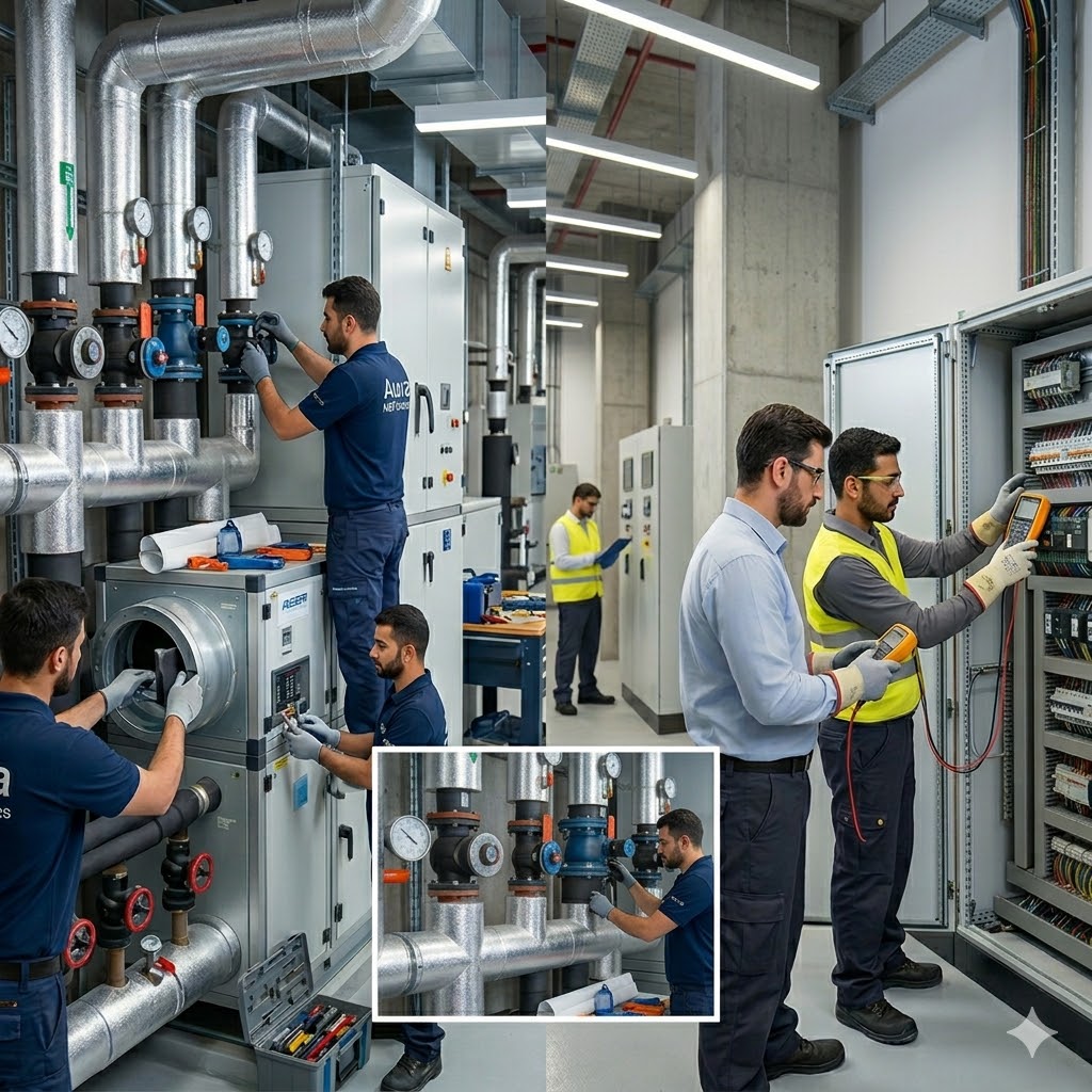 خدمات تاسیسات مکانیک و الکتریک در استانبول