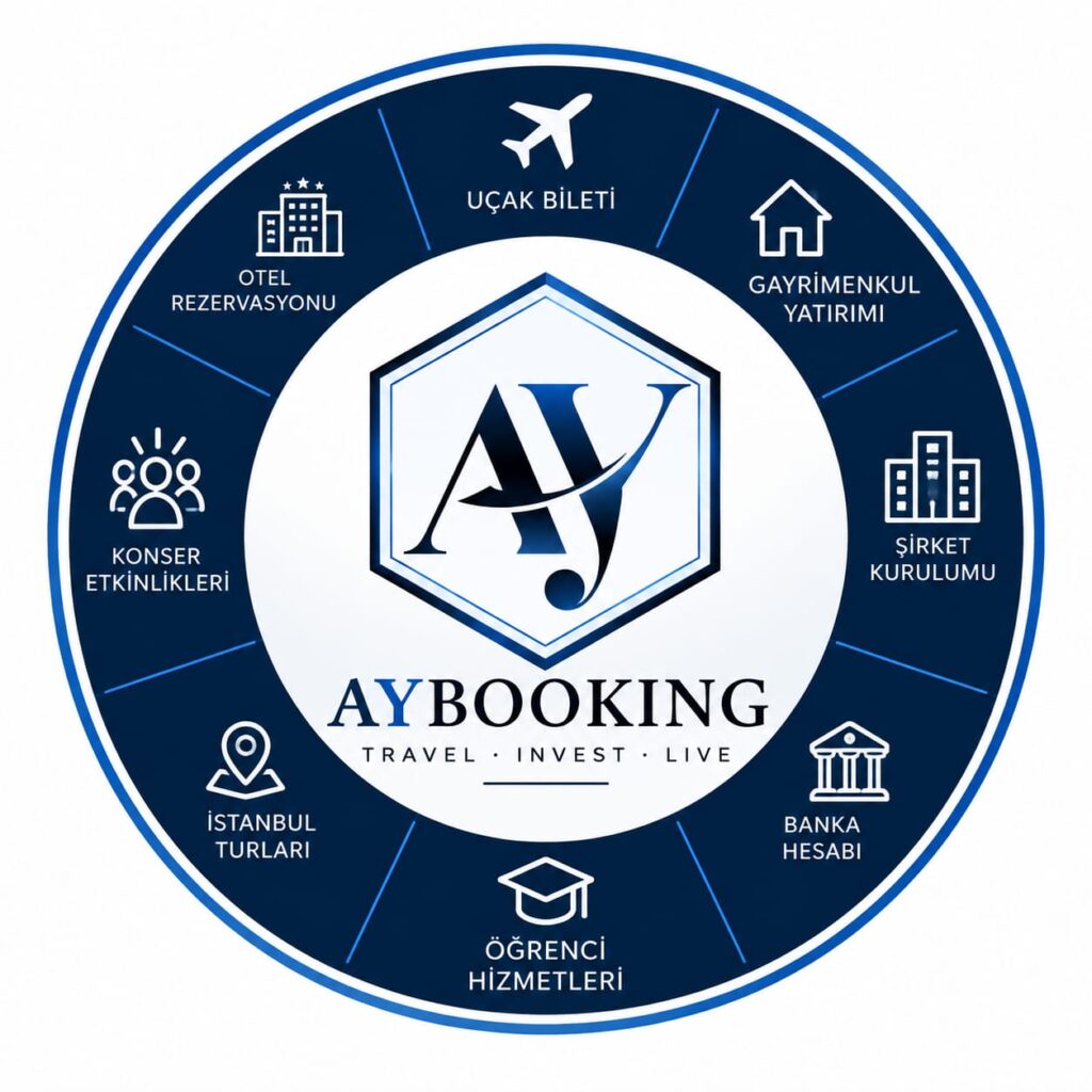 خدمات گردشگری، خرید ملک، ثبت شرکت و افتتاح حساب در استانبول | AY Booking
